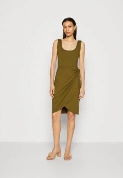 Anna Field Robe En Jersey - Olive