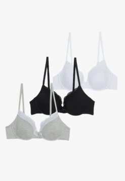Anna Field 3 Pack - Soutien-Gorge À Armatures - Grey/Black/White -Anna Field 0156870e0aae41ddbb4ae4976c4c9ffd