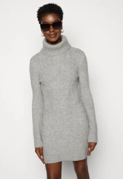 Anna Field Rollkragen Mini Strickkleid - Robe Fourreau - Grey -Anna Field 03d39f07626c4c358d63d6d6fb93e20d