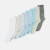 Anna Field 8 Pack - Chaussettes - Blue/Grey -Anna Field 09a3a81947514c28b1a32151177717f9