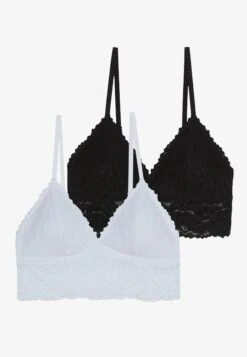 Anna Field 2 Pack - Soutien-Gorge Triangle - White/Black -Anna Field 0c5aa507e165450eb39b31d4b37c8bb9