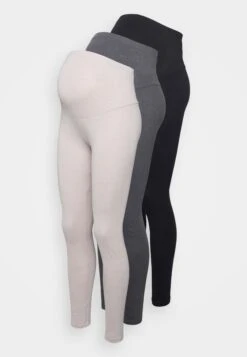 3 Pack - Legging - Black/Beige/ Grey -Anna Field 10823db8eedb45caae40d03c95094fc7
