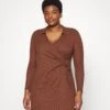 Robe En Jersey - Dark Brown 2 Robe En Jersey - Dark Brown -Anna Field 10bc1daa451542708ce2a416aaccca45