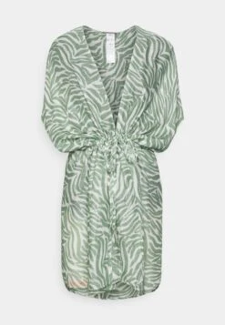 Anna Field Printed Short Kimono / 606 - Khaki_003 - Off-White - Accessoire De Plage - Khaki/Off-White -Anna Field 16f0fcdbc85141cc9ef550ec638d48b7