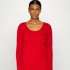 Anna Field Button Detail - Pullover - Red -Anna Field 1ab2ae3fa5ad4dbfb74aac97bd35c7f5