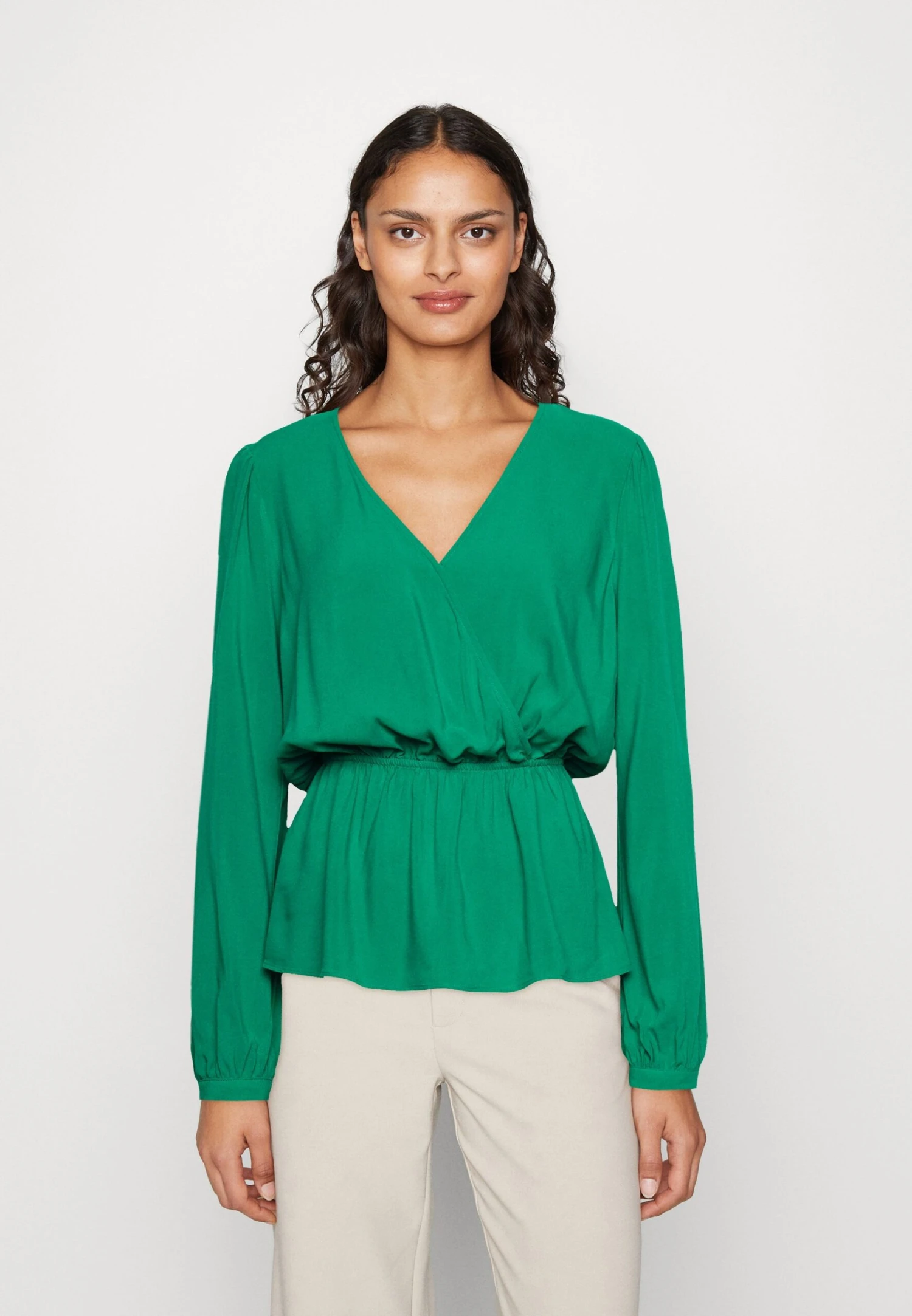 Anna Field Peplum - Blouse - Green 3 Anna Field Peplum - Blouse - Green