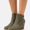 Anna Field Bottines Compensées - Khaki -Anna Field 278f3d298b74440d90215e2a1951f704