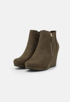 Bottines À Plateau - Khaki -Anna Field 27f3ff99d2fb4babbdf96ca6e72200cd