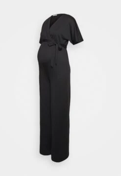 Short Sleeve Wrap Jumpsuit - Combinaison - Black -Anna Field 286fe87934f24d35b2bce0374302b708