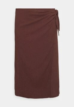 Curvy Textured Sarong Midi Skirt - Jupe Portefeuille - Brown 12 Curvy Textured Sarong Midi Skirt - Jupe Portefeuille - Brown -Anna Field 32eb2e97370a414c9459b91ab42d5b52