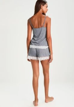 Anna Field Sarah Short Pj Set - Pyjama - Off-White/Dark Blue -Anna Field 33d0e936af774883bb2b5a180610a668