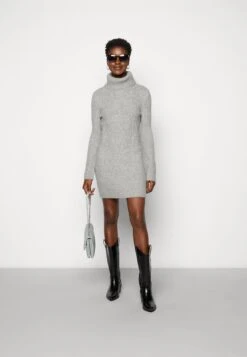 Anna Field Rollkragen Mini Strickkleid - Robe Fourreau - Grey -Anna Field 3ad9d0efa8934e3fb63d0313d3851072