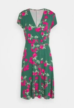 Robe En Jersey - Dark Green/Pink -Anna Field 437f12a389484c5bb77cabe19fa00e1c