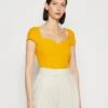 Anna Field T-Shirt Imprimé - Dark Yellow -Anna Field 53f01973615c4a7bac8f3dd172b29c4e