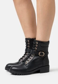 Anna Field Bottines À Lacets - Black