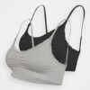 Anna Field Maternity Seamless Bra 2 Pack - Brassière - Grey/Black -Anna Field 5a75f8e8aa114f748ddd1c810760d7a7