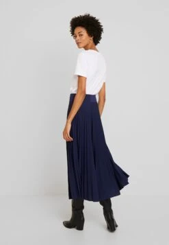 Anna Field Plisse A-Line Midi Skirt - Jupe Trapèze - Maritime Blue -Anna Field 5e377213776043ae87e0befe2a75e8ca