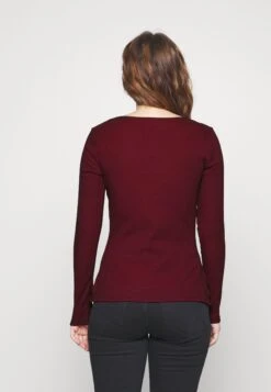T-Shirt À Manches Longues - Dark Red -Anna Field 798c45d6e9e74c4f9ddb0a83014317fb