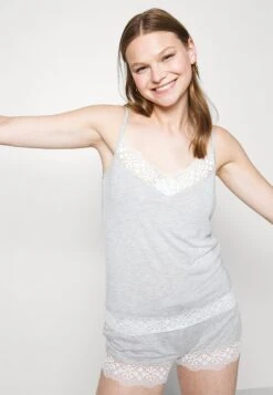 Anna Field Sarah Short Pj Set - Pyjama - Grey -Anna Field 9509fde335de4af3b934d97362e1d400