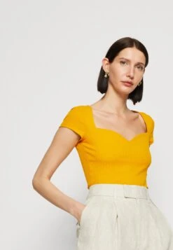 Anna Field T-Shirt Imprimé - Dark Yellow -Anna Field 9901ad3af8df40aa81bad18a50a8586a