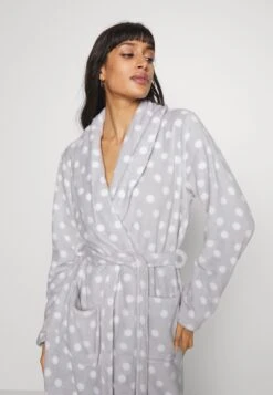 Anna Field Peignoir - Grey/White -Anna Field c5725abc2d2e43b5ad64de8b26dd812d