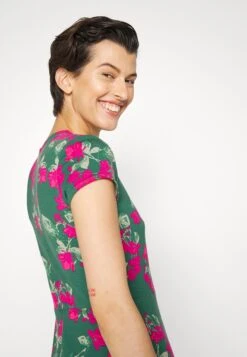 Robe En Jersey - Dark Green/Pink -Anna Field db567a0018bc4d83883348a88f61e993