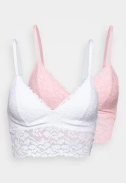 Anna Field 2 Pack Stella / 001 - White_402 - Pink - Brassière - 001 - White_402 - Pink -Anna Field f68dcc8d8c84456287e2ac02023039c7