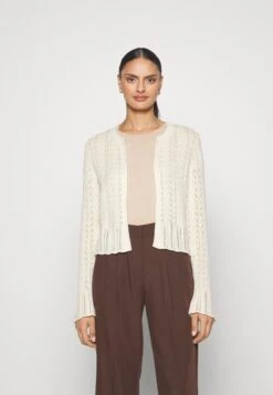 Anna Field Pointelle Bolero - Gilet - Offwhite
